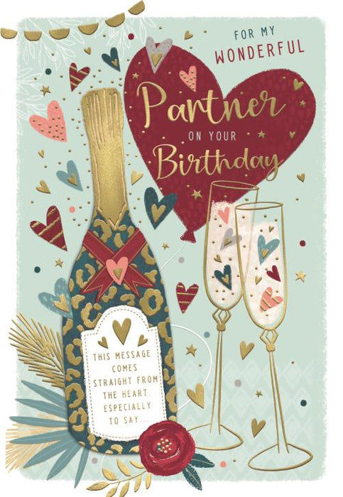 ICG 'For My Wonderful Partner' Birthday Card