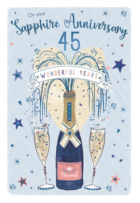 ICG 'On Your Sapphire Wedding Anniversary 45' Anniversary Card