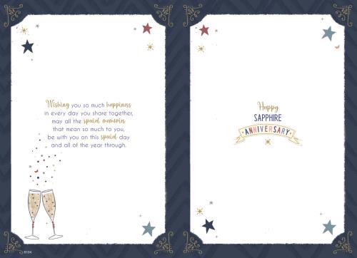 ICG 'On Your Sapphire Wedding Anniversary 45' Anniversary Card