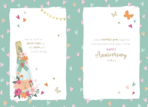 ICG 'For A Wonderful Daughter & Son In Law' Anniversary Card
