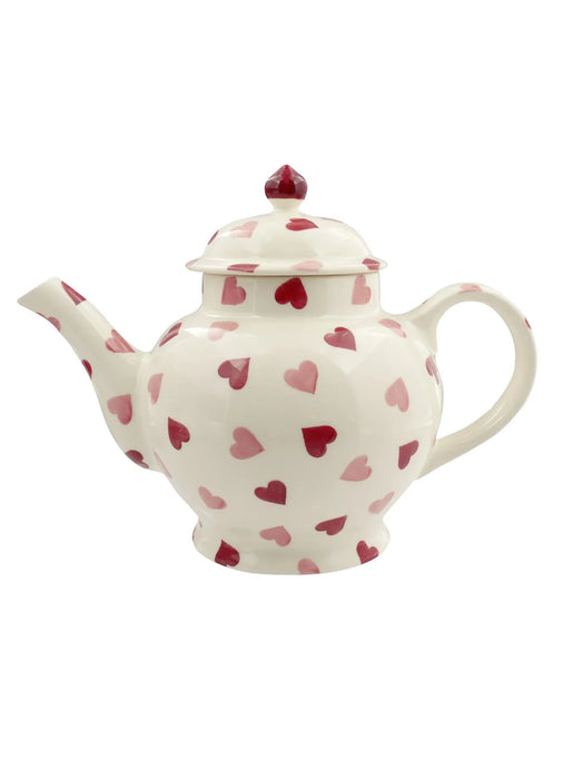 Emma Bridgewater Pink Hearts 4 Mug Teapot Boxed