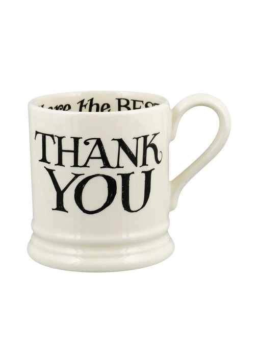 Emma Bridgewater Black Toast Thank You 1/2 Pint Mug