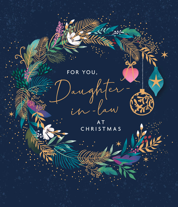 UKG 'For You Daughter In Law' Christmas Card