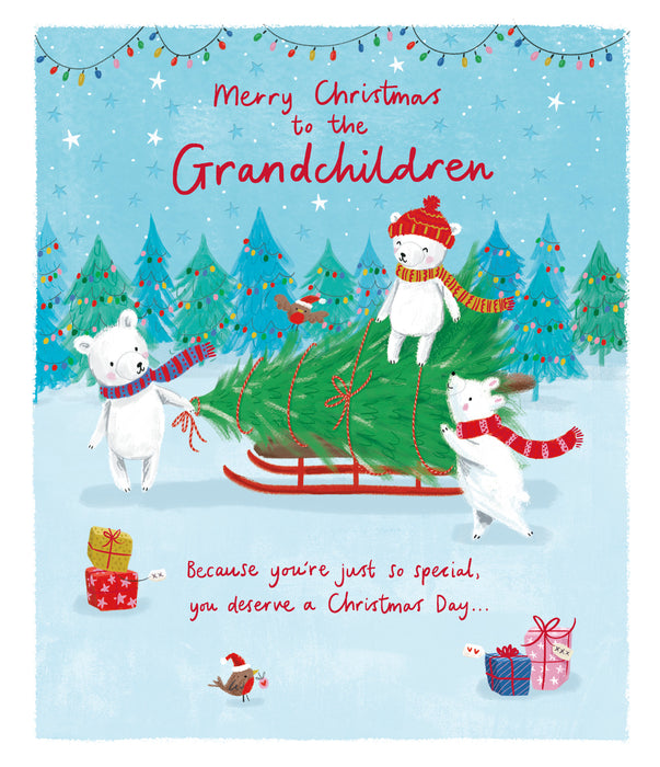 UKG 'To Grandchildren Cute' Christmas Card