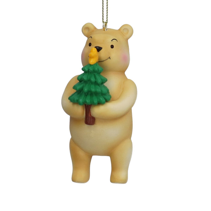 Gisela Graham Winnie-The-Pooh With Tree Resin Hanging Decoration 7.5cm