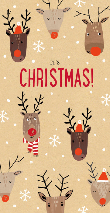 UKG Christmas Red Nosed Reindeer Christmas Money Gift Wallet