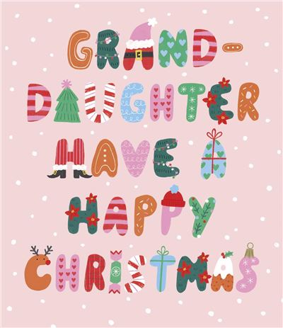 UKG 'Granddaughter Have A Happy Christmas'Christmas Card