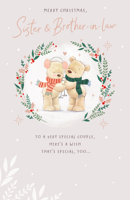 UKG 'Nutmeg Sister & Brother In Law Cute' Christmas Card