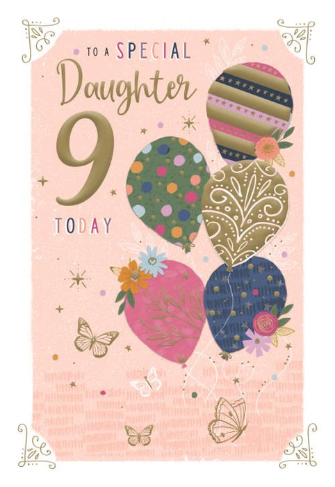 ICG 'To A Wonderful Daughter 9 Today' Birthday Card