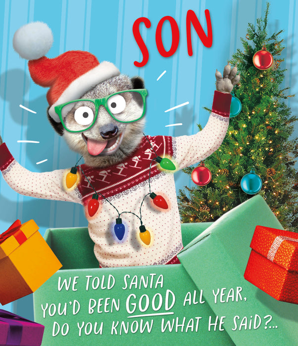 UKG 'Son We Told Santa You've Been Good' Christmas Card