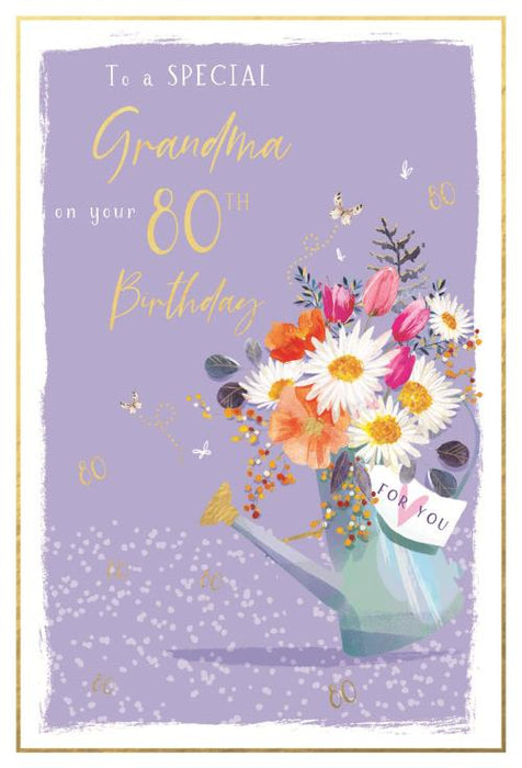 ICG 'For A Special Grandma 80th Birthday'  Birthday Card