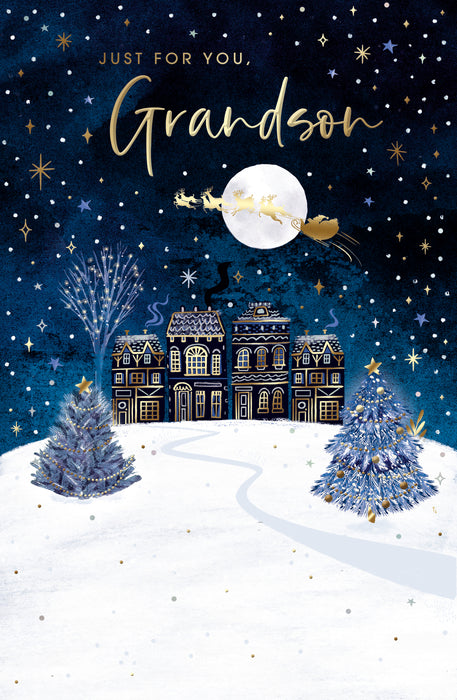 UKG 'Just For You Grandson' Christmas Card