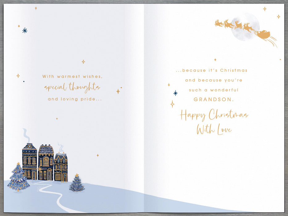 UKG 'Just For You Grandson' Christmas Card