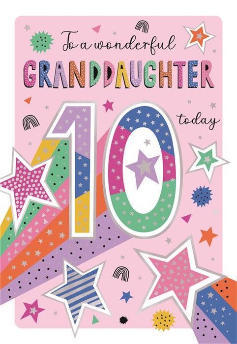 ICG  'Granddaughter 10 Today' Birthday Card