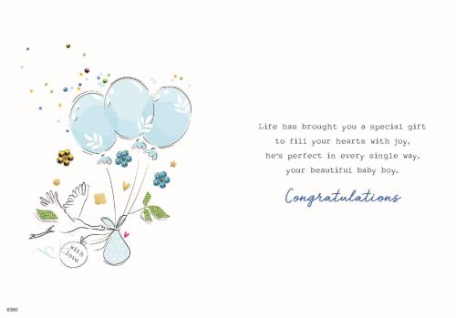 ICG 'Welcome To The World New Baby Boy' New Baby Card