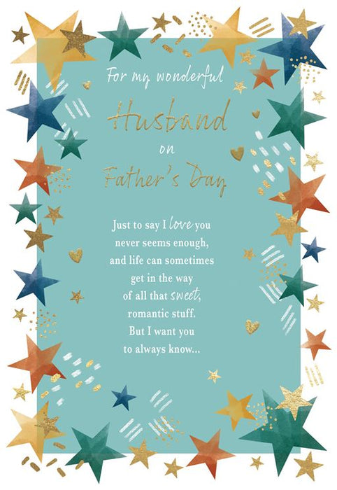 ICG 'For My Wonderful Husband' Fathers Day Card