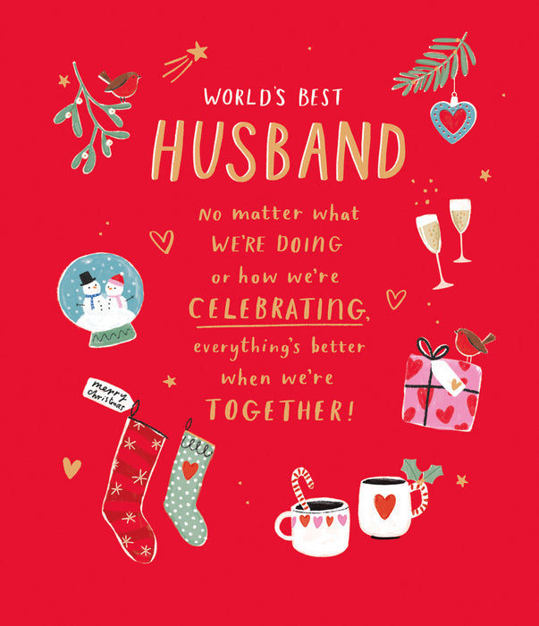 UKG 'Worlds Best Husband' Christmas Card