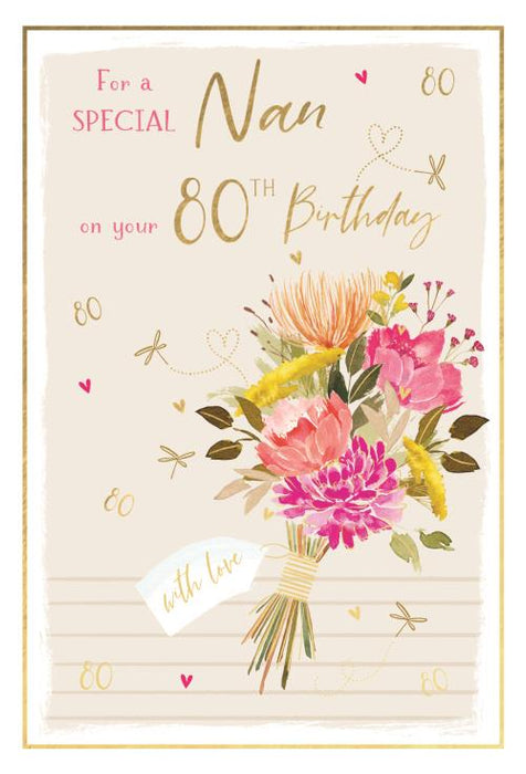 ICG 'For A Special Nan 70th Birthday'  Birthday Card