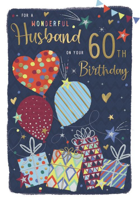 ICG 'For A Very Wonderful Husband 60th' Birthday Card