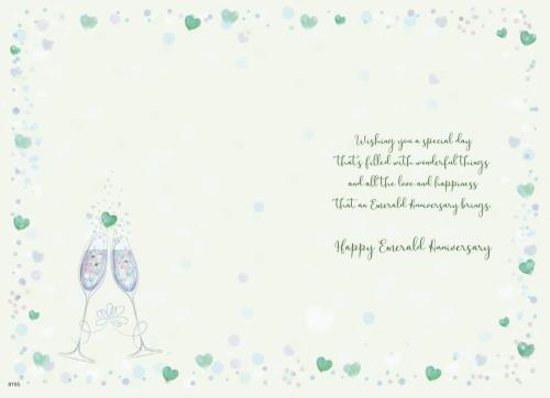 ICG 'On Your Emerald Wedding Anniversary 55' Anniversary Card