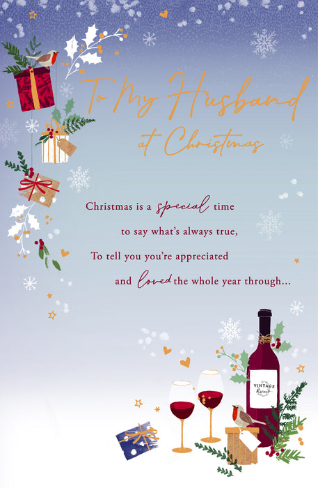 UKG 'Word Portraits Husband' Christmas Card