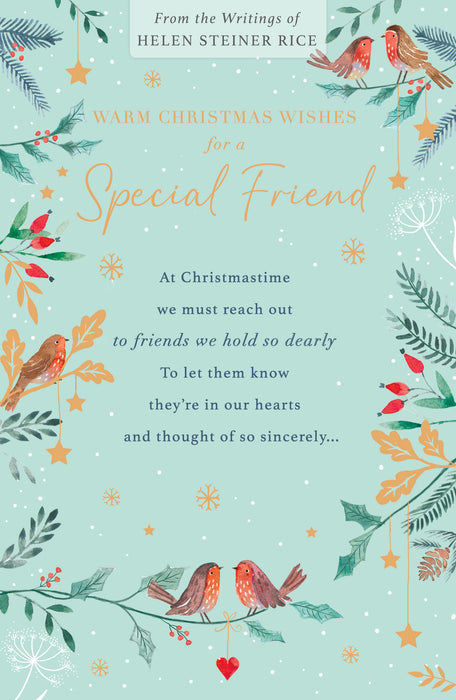 UKG 'Warmest Wishes For A Special Friend' Christmas Card