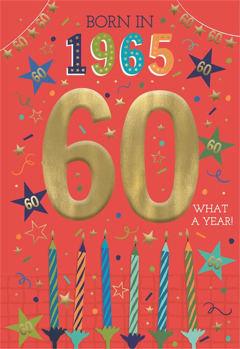 ICG Happy 60th Year You Were Born Birthday Card