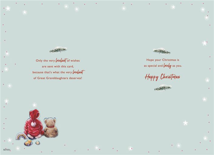 ICG 'For A Special Great Granddaughter' Christmas Card