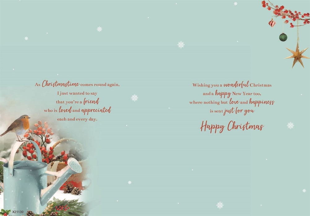 ICG 'For A Great Friend At Christmas' Christmas Card