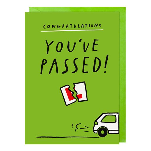 Paperlink 'Congratulations You've Passed' Driving Test Card
