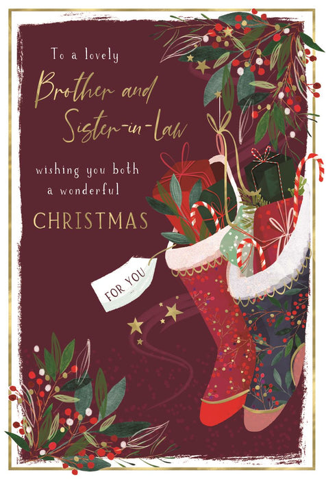 ICG 'To A Lovely Brother & Sister-in-Law' Christmas Card