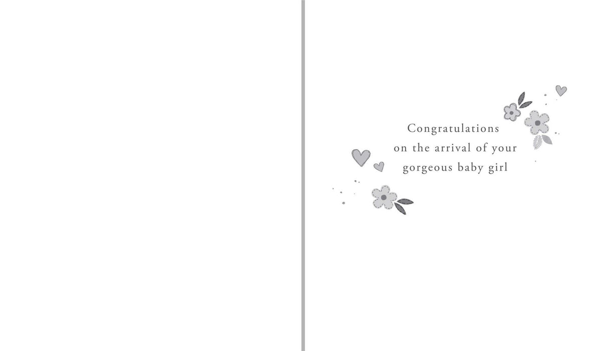 Paperlink 'Beautiful Baby Girl' Card