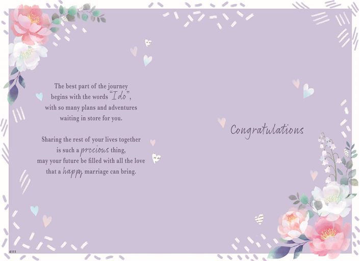 ICG 'Congratulations On Your Wedding Day' Wedding Card