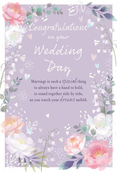 ICG 'Congratulations On Your Wedding Day' Wedding Card