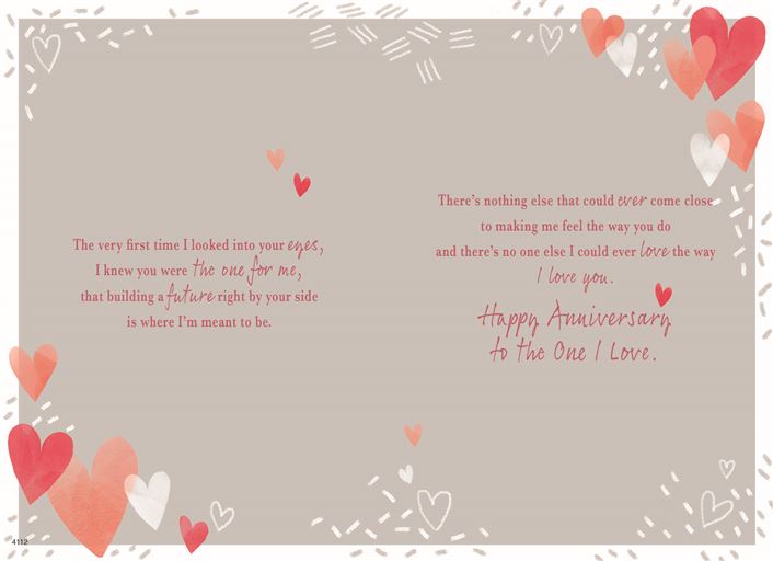 ICG 'To The One I Love On Our Anniversary' Anniversary Card