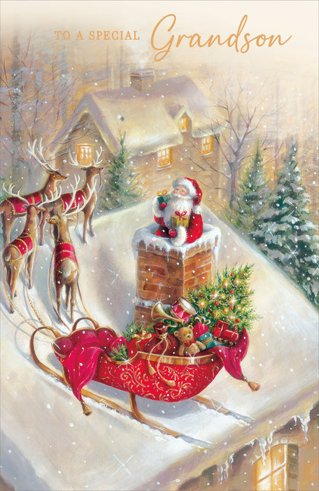 UKG 'Simply Traditional Grandson' Christmas Card