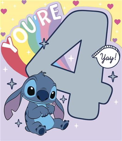 UKG 'You're 4 Yay!' Birthday Card