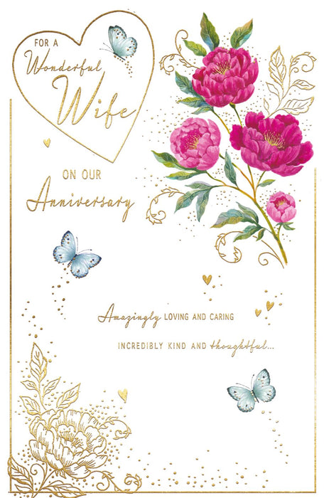 ICG 'For A Wonderful Wife' Anniversary Card