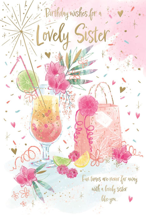 ICG 'Birthday Wishes For A Lovely Sister' Birthday Card