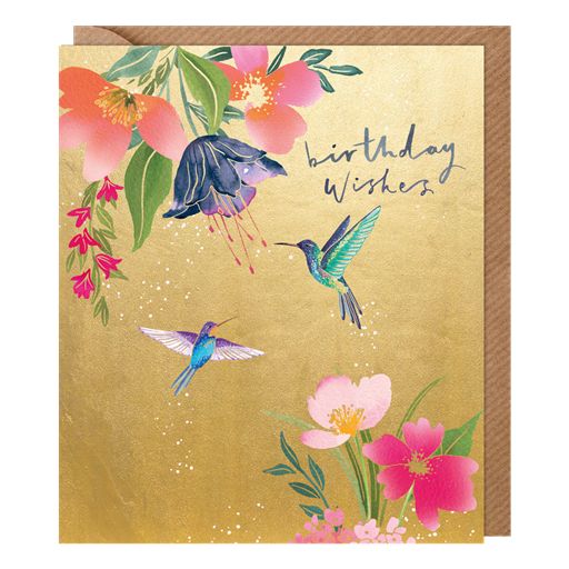 Paperlink 'Hummingbird' Birthday Card