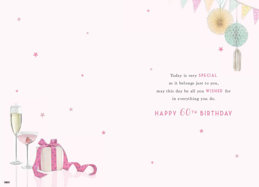 ICG 'On Your 60th Birthday' Birthday Card