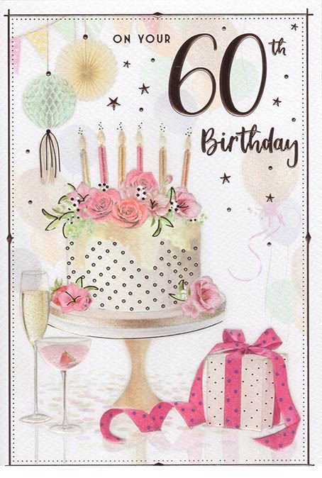 ICG 'On Your 60th Birthday' Birthday Card
