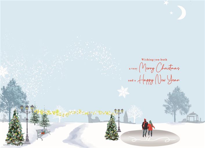 ICG For A Special Daughter and Boyfriend - Heart Christmas Card
