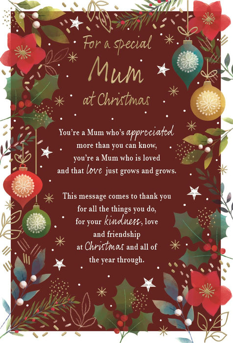 ICG 'For A Special Mum' Christmas Card