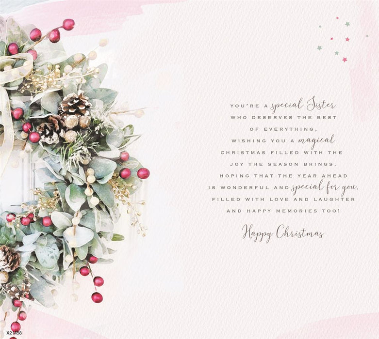 ICG 'For A Special Sister at Christmas' Christmas Card