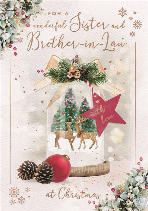 ICG 'To A Wonderful Sister & Brother-In-Law' Christmas Card