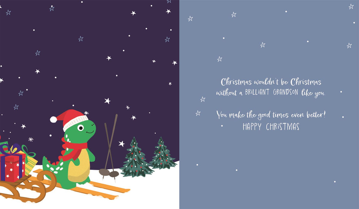 ICG 'For A Brilliant Grandson' Christmas Card