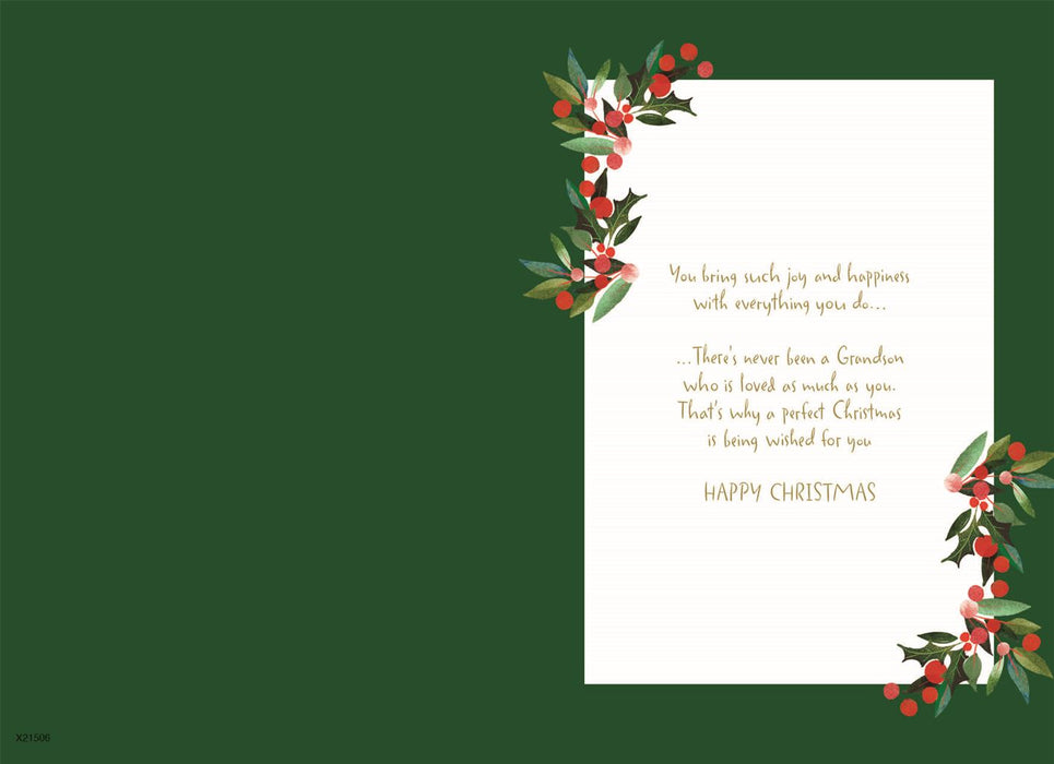 ICG 'To A Wonderful Grandson at Christmas' Christmas Card