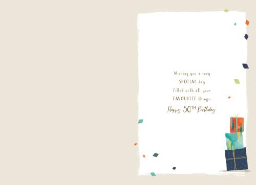 ICG 'Happy 50th Birthday' Birthday Card