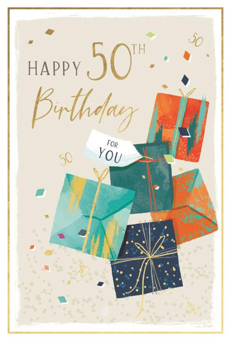 ICG 'Happy 50th Birthday' Birthday Card